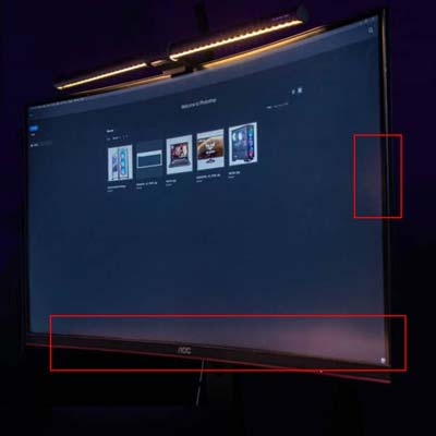 هاله رنگی صفحه نمایش