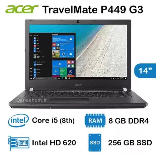 لپ تاپ استوک Acer TravelMate P449 G3 مدل Core i5 نسل 8